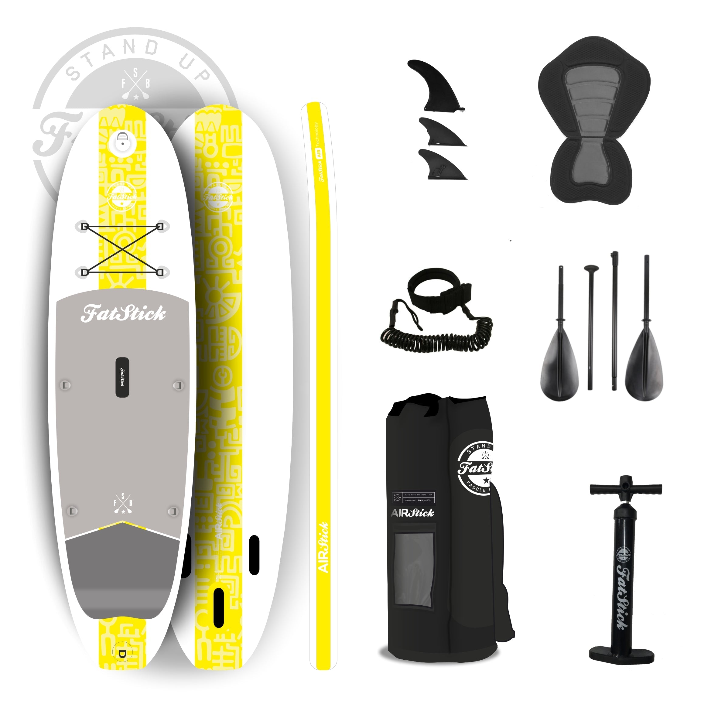 AirStick 10'6 Inflatable Stand Up Paddle Board SUP | With Seat