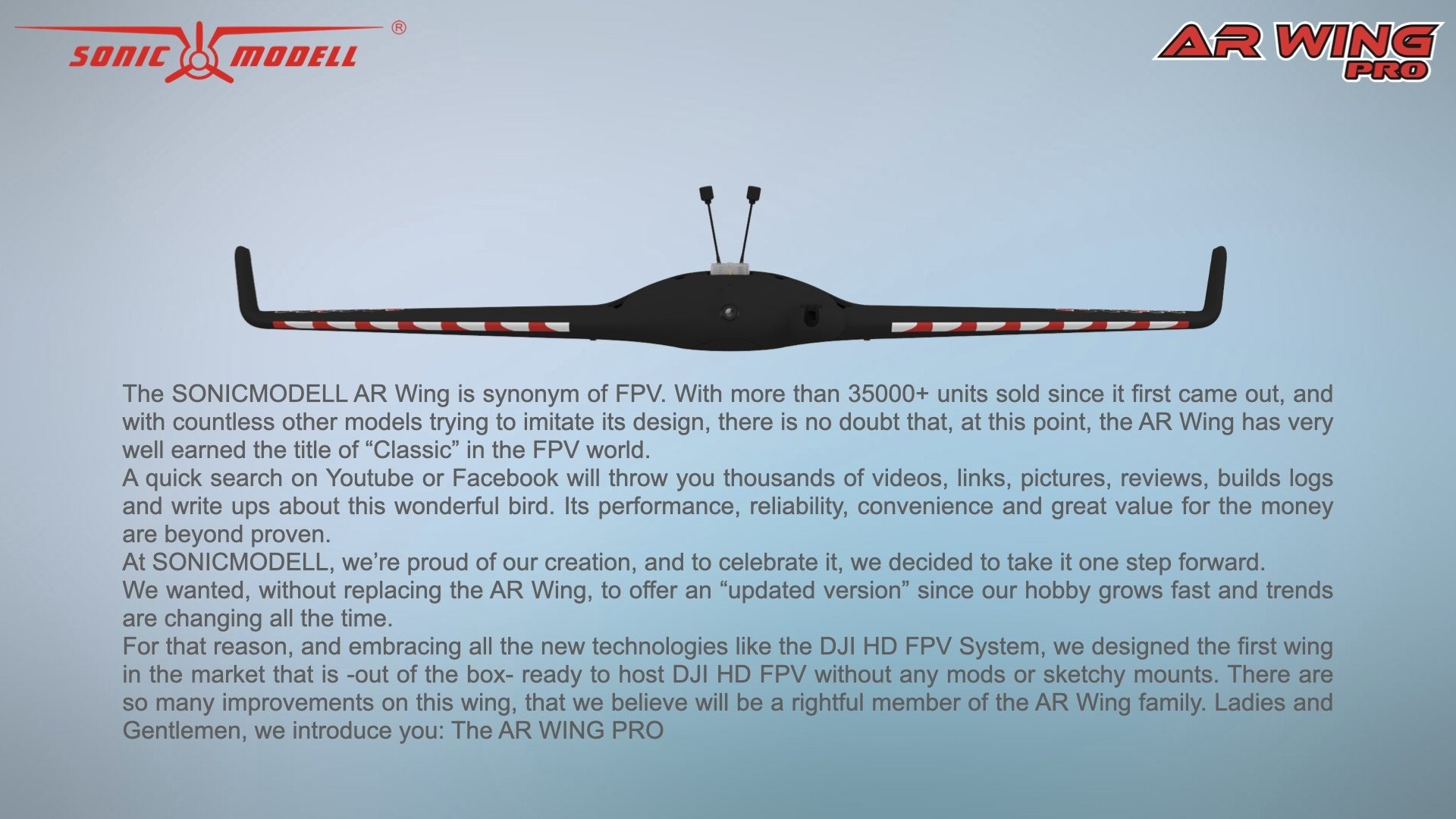 Sonicmodell AR Wing Pro FPV Airplane (1000mm)