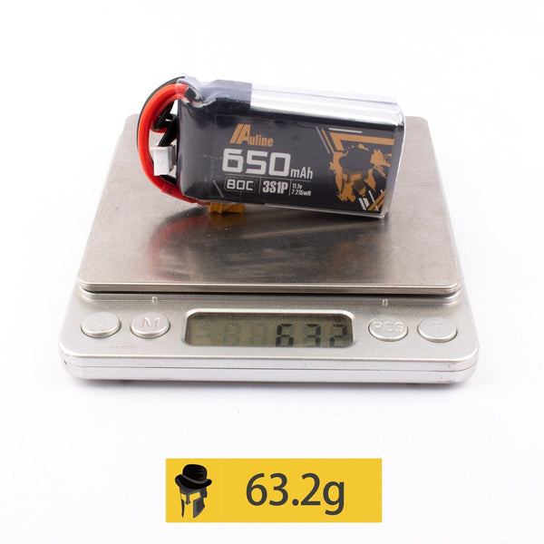 AuLine 650mAh 3S 11.1V 80C XT30 Lipo Battery