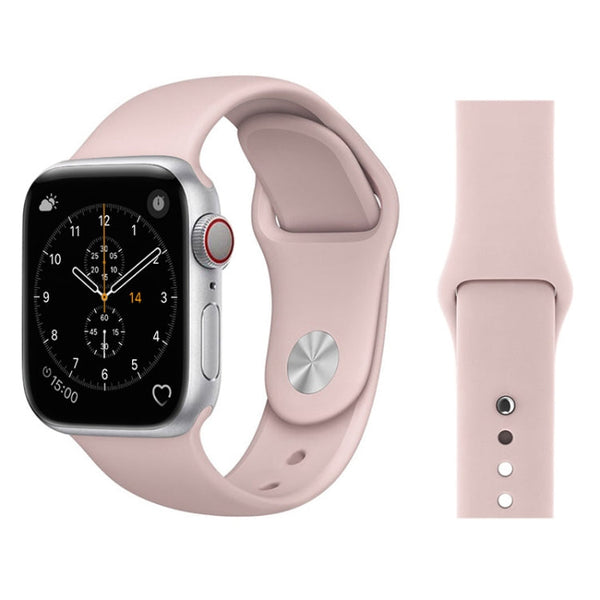For Apple Watch Series 3 & 2 & 1 38mm Fashion Simple Style Silicone Wrist Watch Band