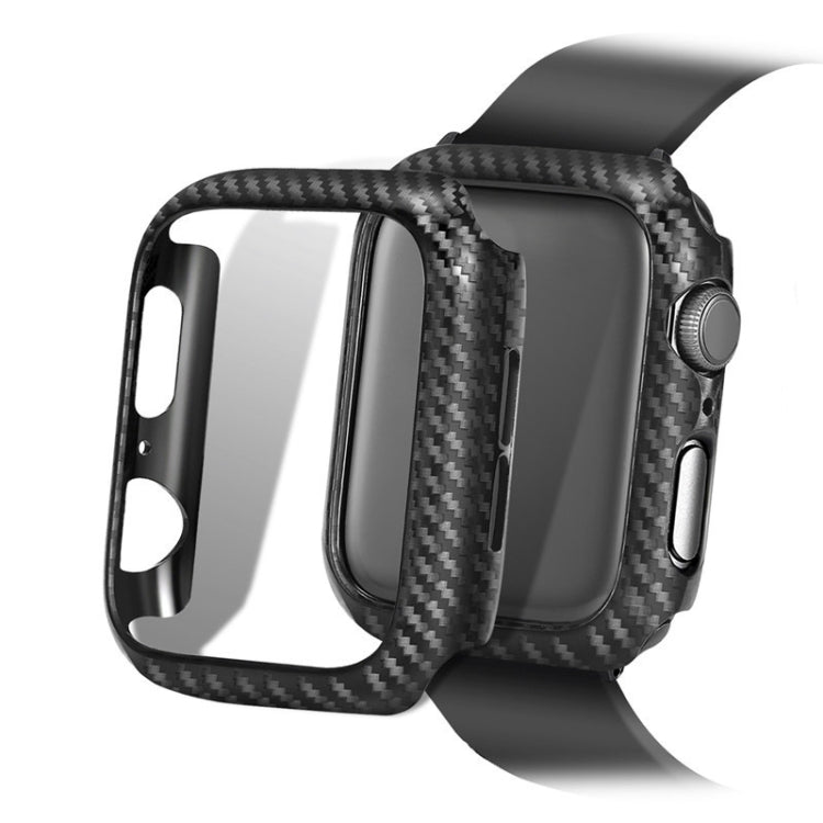 PC Carbon Fiber Frame Protection Case For Apple Watch Series 6 / 5 / 4 / Watch SE 44mm