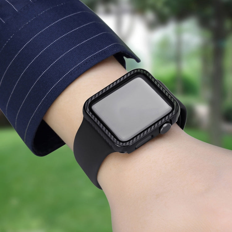 PC Carbon Fiber Frame Protection Case For Apple Watch Series 6 / 5 / 4 / Watch SE 44mm