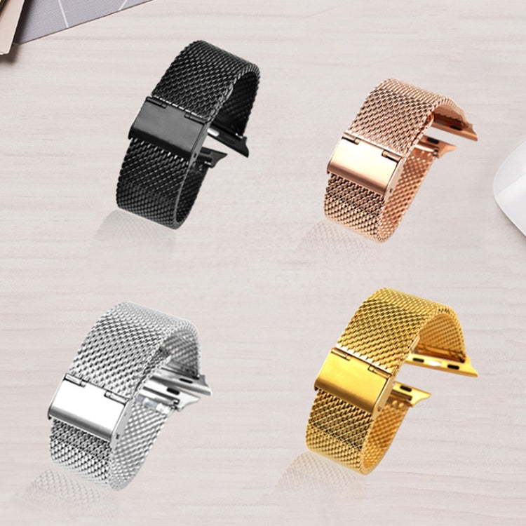 304 Stainless Steel Milanese Watch Band with Connector For Apple Watch Ultra 49mm&Watch Ultra 2 49mm / Series 10 46mm / 9&8&7 45mm / SE 3&SE 2&6&SE&5&4 44mm / 3&2&1 42mm