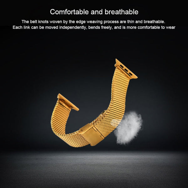 304 Stainless Steel Milanese Watch Band with Connector For Apple Watch Ultra 49mm&Watch Ultra 2 49mm / Series 10 46mm / 9&8&7 45mm / SE 3&SE 2&6&SE&5&4 44mm / 3&2&1 42mm