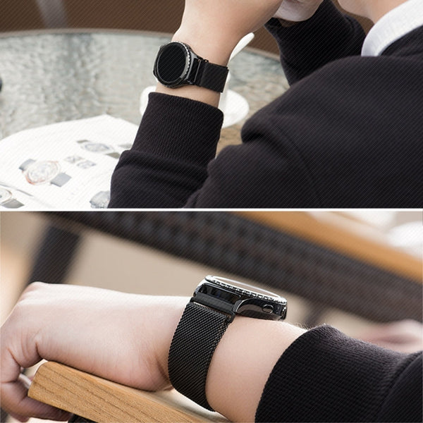 Watch Loop Magnetic Closure Clasp Stainless Steel Watchband for Samsung Gear S2 Classic / S2