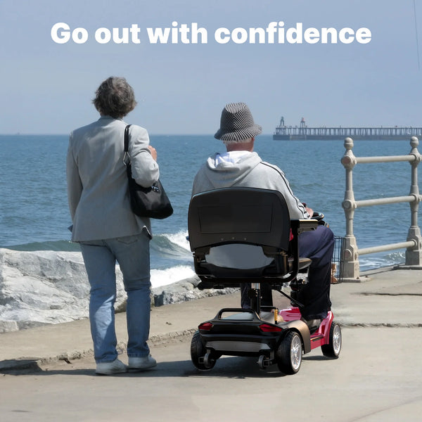 iscooter X02 Electric Mobility Scooter - 250W Power | 12Ah Battery | 5Mph Speed | 12Mi Range - One Size - Escooter Clinic