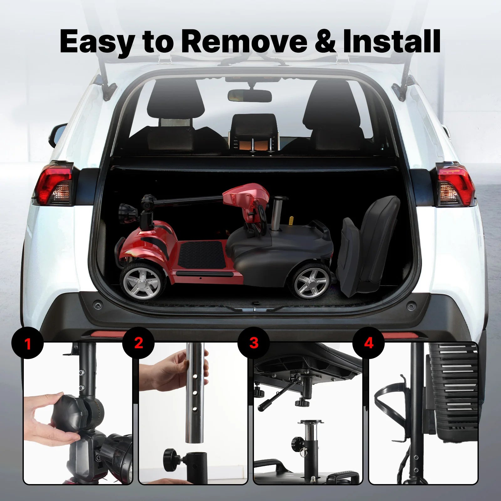 iscooter X02 Electric Mobility Scooter - 250W Power | 12Ah Battery | 5Mph Speed | 12Mi Range - One Size - Escooter Clinic