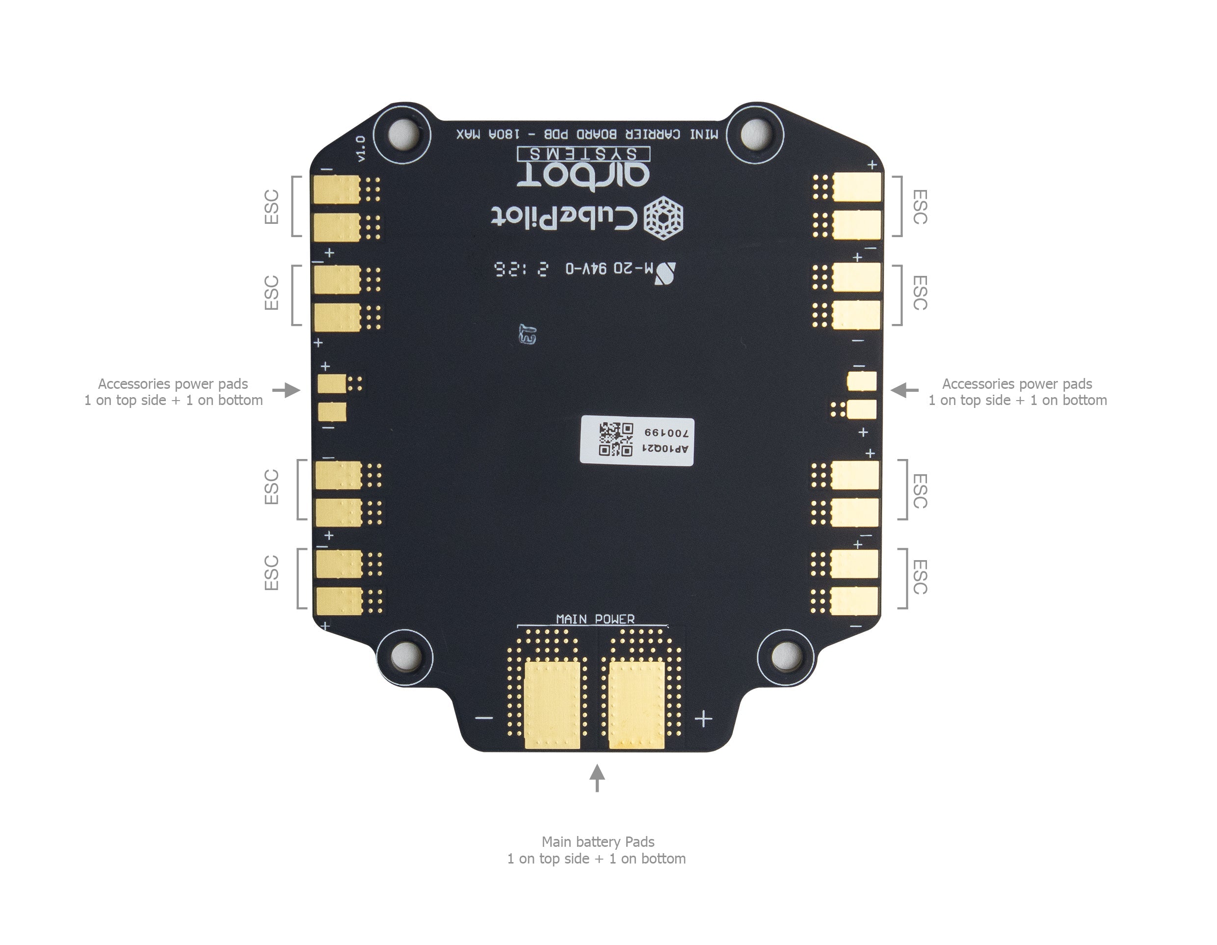 Airbot Power Distribution Board for CubePilot