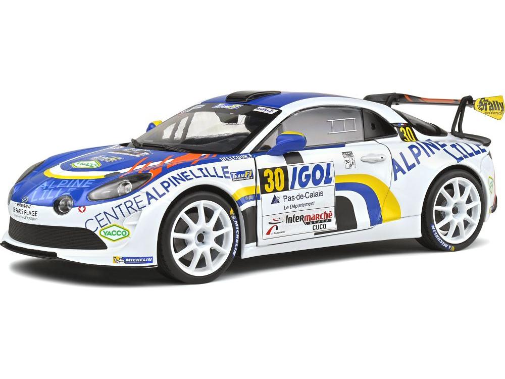 Alpine A110 RGT #30 Delecour Rallye Du Touquet 2020 1:18 Scale Solido Diecast Model