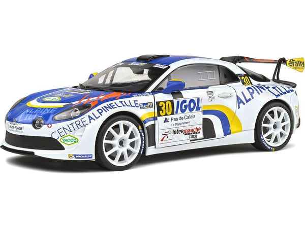 Alpine A110 RGT #30 Delecour Rallye Du Touquet 2020 1:18 Scale Solido Diecast Model