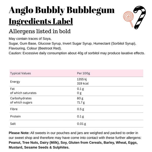 Anglo Bubbly Bubblegum