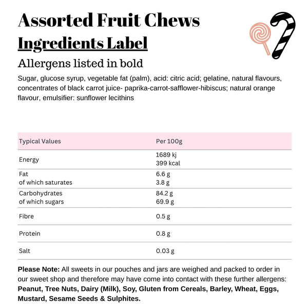 Assorted Fruit Chews