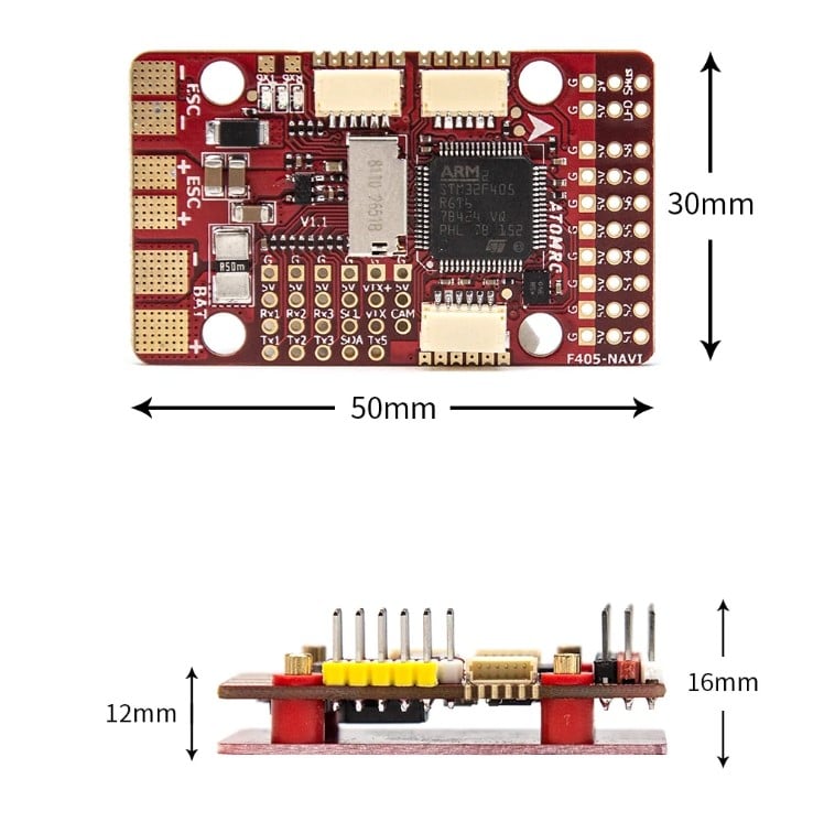 AtomRC F405 Navi Fixed Wing Flight Controller