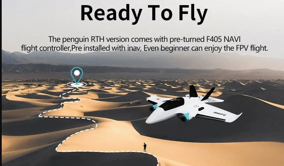 AtomRC Penguin Twin Motor FPV RC Aircraft