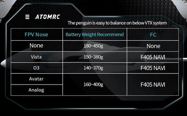 AtomRC Penguin Twin Motor FPV RC Aircraft
