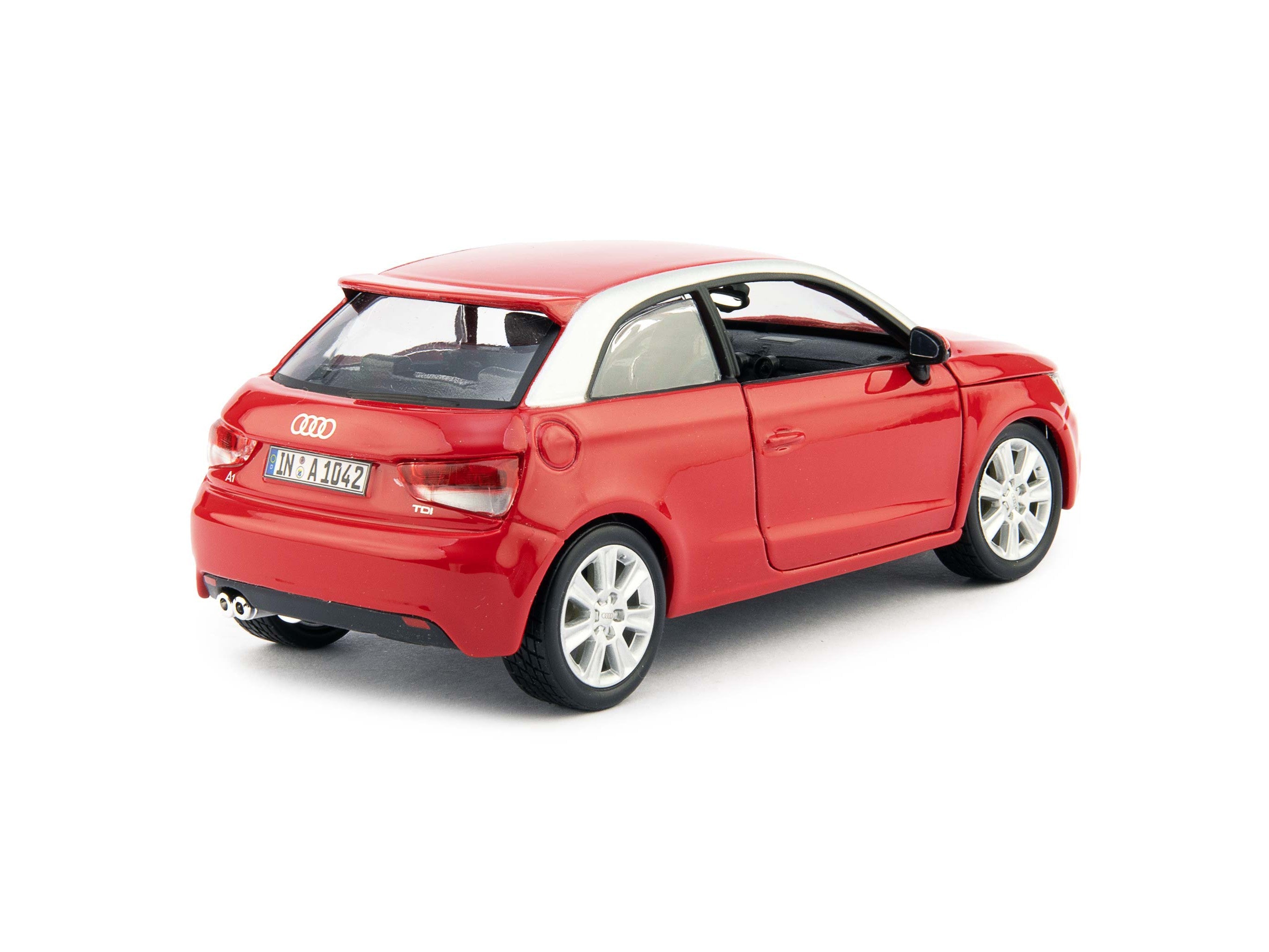 Audi A1 Red 1:24 Scale Bburago Diecast Model Car