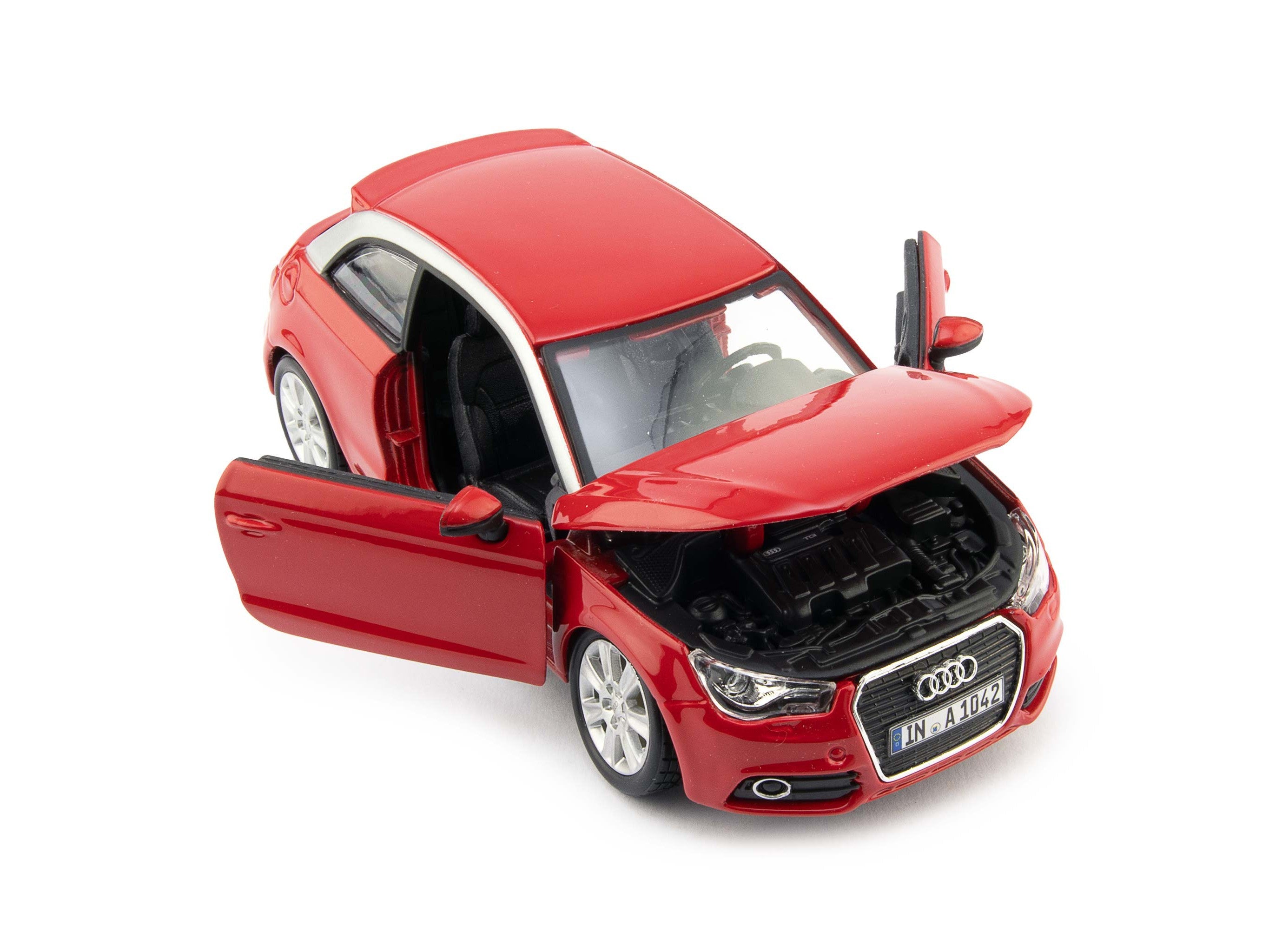 Audi A1 Red 1:24 Scale Bburago Diecast Model Car