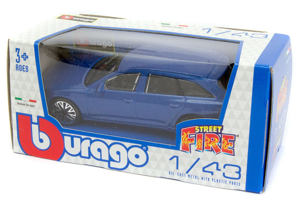 Audi A6 Avant Blue 1:43 Scale Bburago Diecast Toy Car