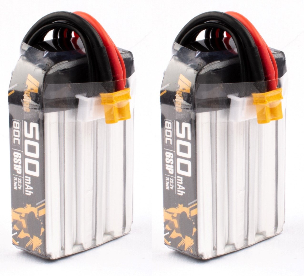 AuLine 500mAh 6S 22.2V 80C XT30 Lipo Battery (2 Pack)