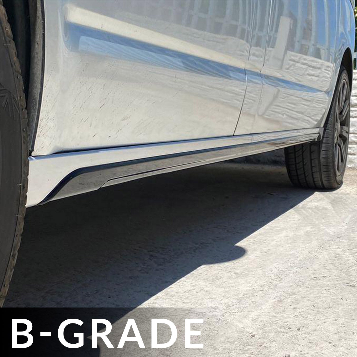 For VW T6 SWB Side Skirts Reflex Silver Plastic Painted and Ready to Fit (B-Grade)