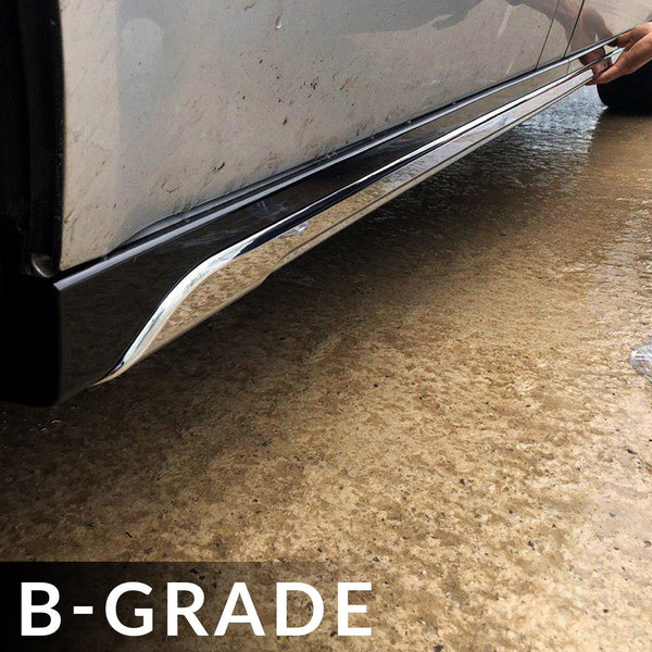 For VW T6 SWB Side Skirts Deep Black Plastic Painted and Ready to Fit (B-Grade)