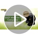 HOZELOCK - Easymix 2-in-1 Composter: Rotating Composter with 100 Litre Capacity. Mixing 3x Faster than Standard Composters (8 Weeks), Compost Juice Collection Container [4001 0000]