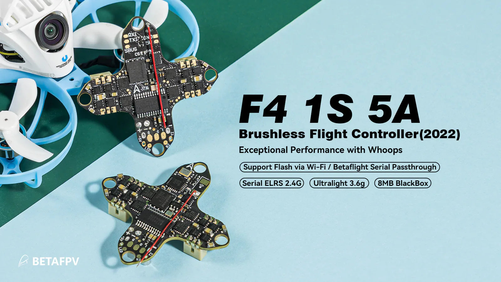 BetaFPV F4 1S 5A AIO Brushless Flight Controller V3 (ELRS 2.4G)