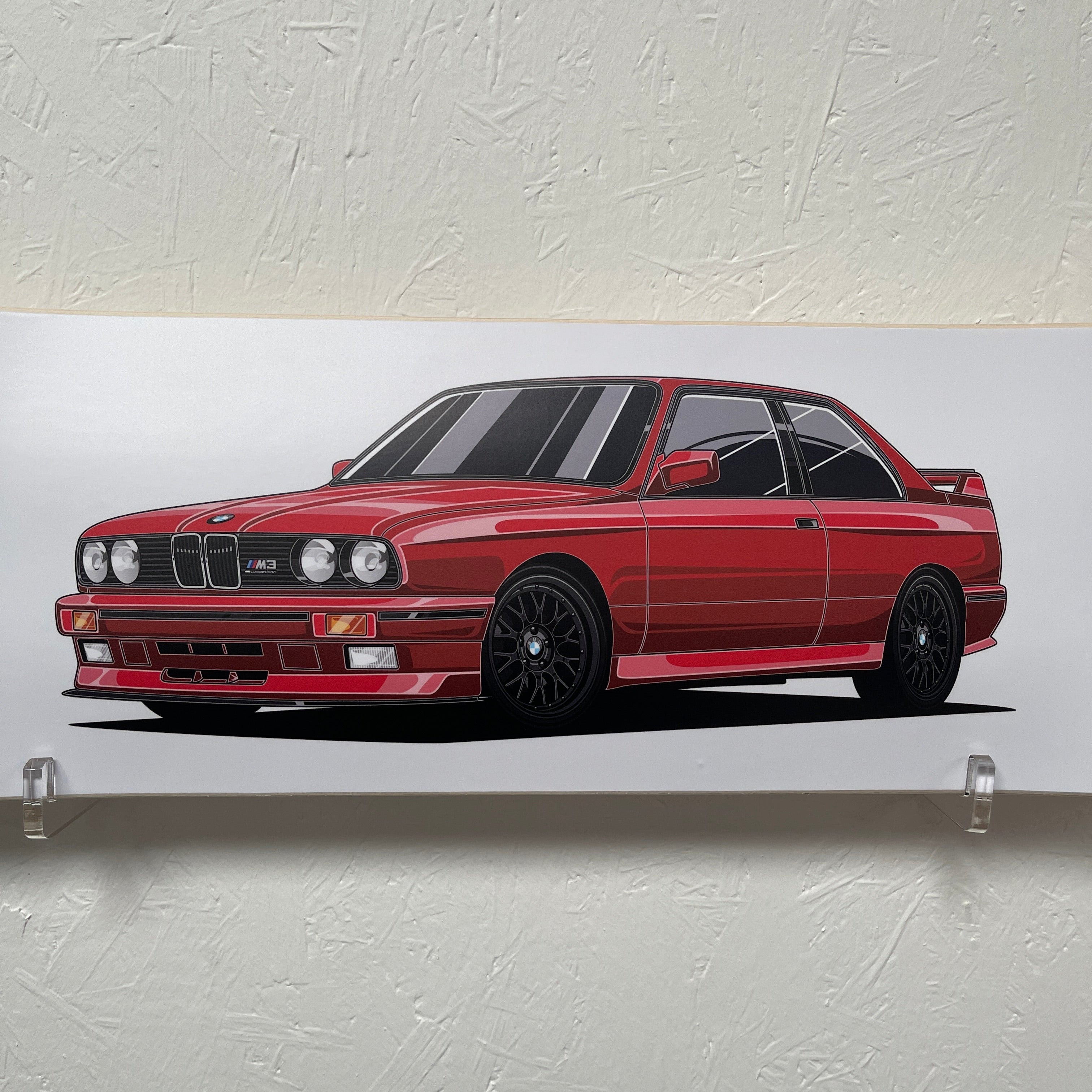 BMW E30 M3 Skate Deck Wall Art