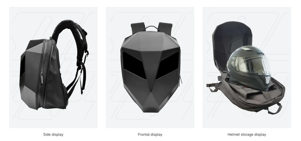 Biosled Technology LOY Knight Waterproof Bluetooth App LED Backpack Rucksack Carry-On Hand Luggage - Motorcycle Helmet Leisure Urban Sports Travel Flight Bag