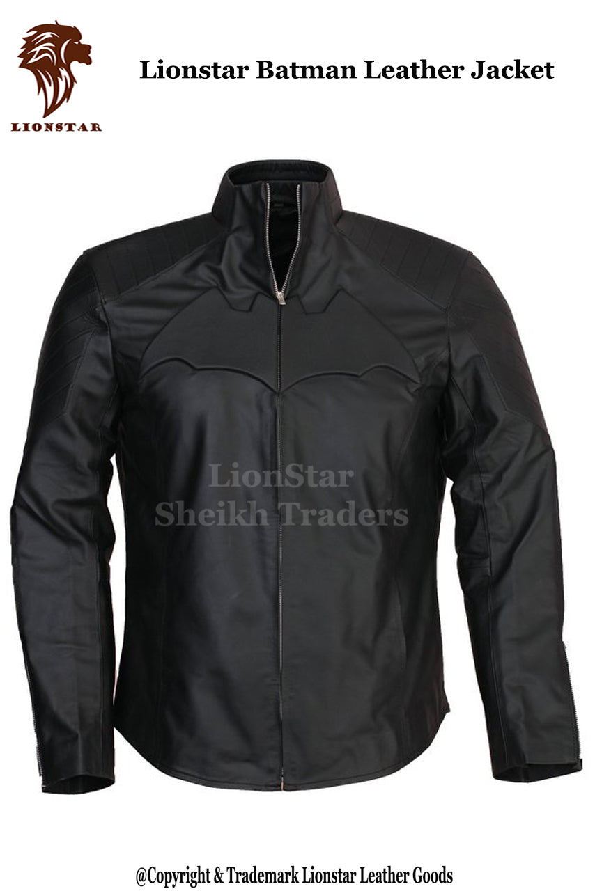 LionStar Bat Real Leather Batman Jacket