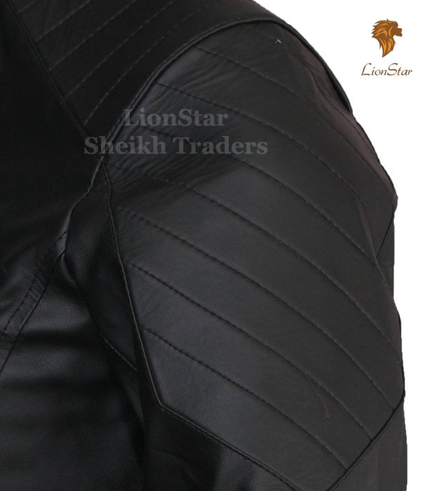 LionStar Bat Real Leather Batman Jacket