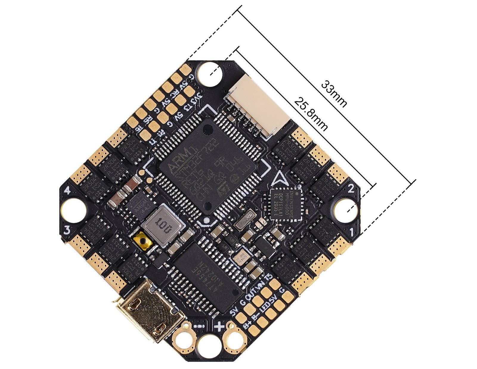 BetaFPV F722 35A AIO V2 (BlHeli_32) 2-6S Brushless Flight Controller
