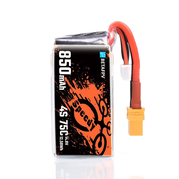 BetaFPV 850mAh 4S 75C Lipo Battery (2pcs)