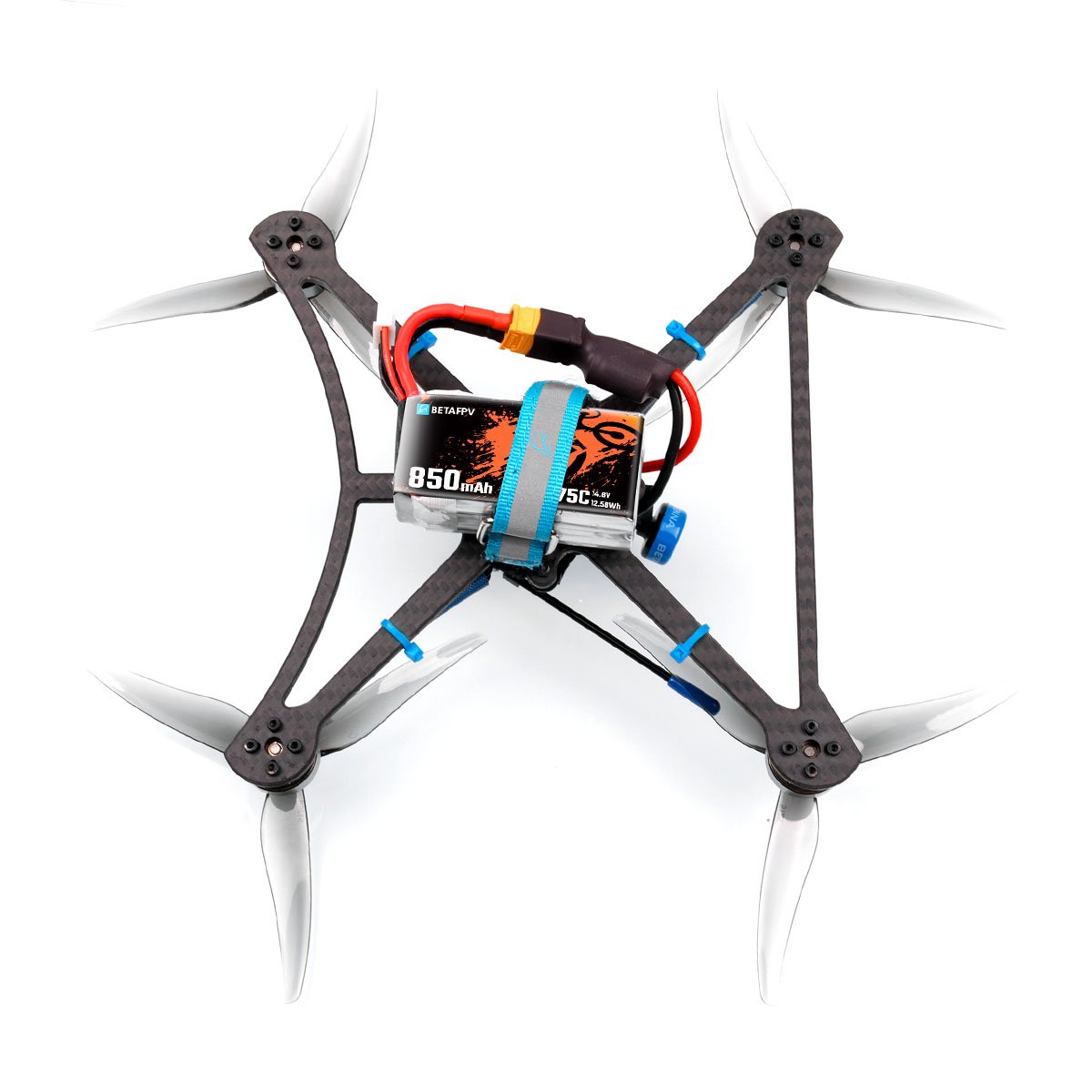 BetaFPV 850mAh 4S 75C Lipo Battery (2pcs)