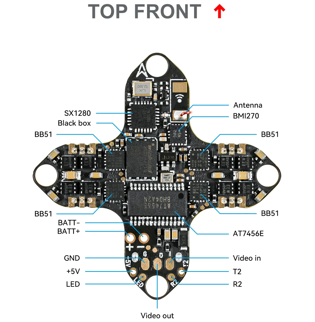 BetaFPV F4 1S 5A AIO Brushless Flight Controller V3 (ELRS 2.4G)