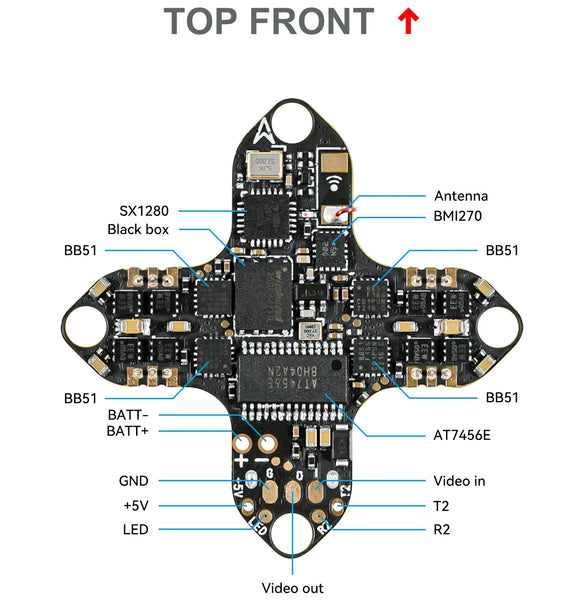 BetaFPV F4 1S 5A AIO Brushless Flight Controller V3 (ELRS 2.4G)