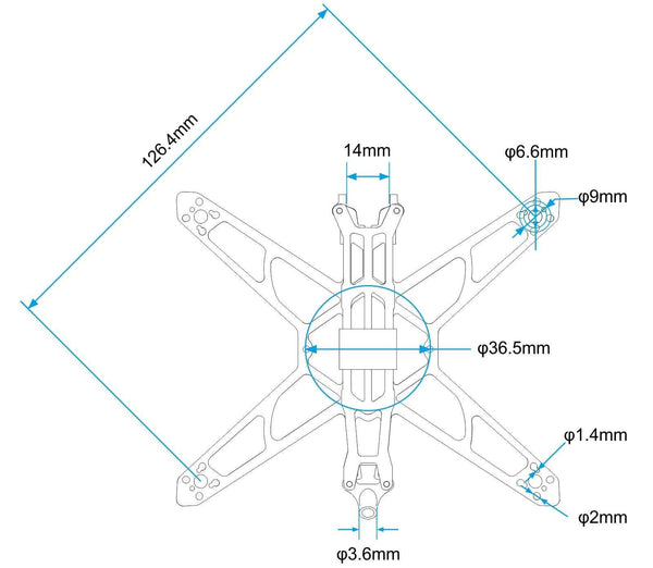 BetaFPV HX115 LR 3" Quadcopter Frame