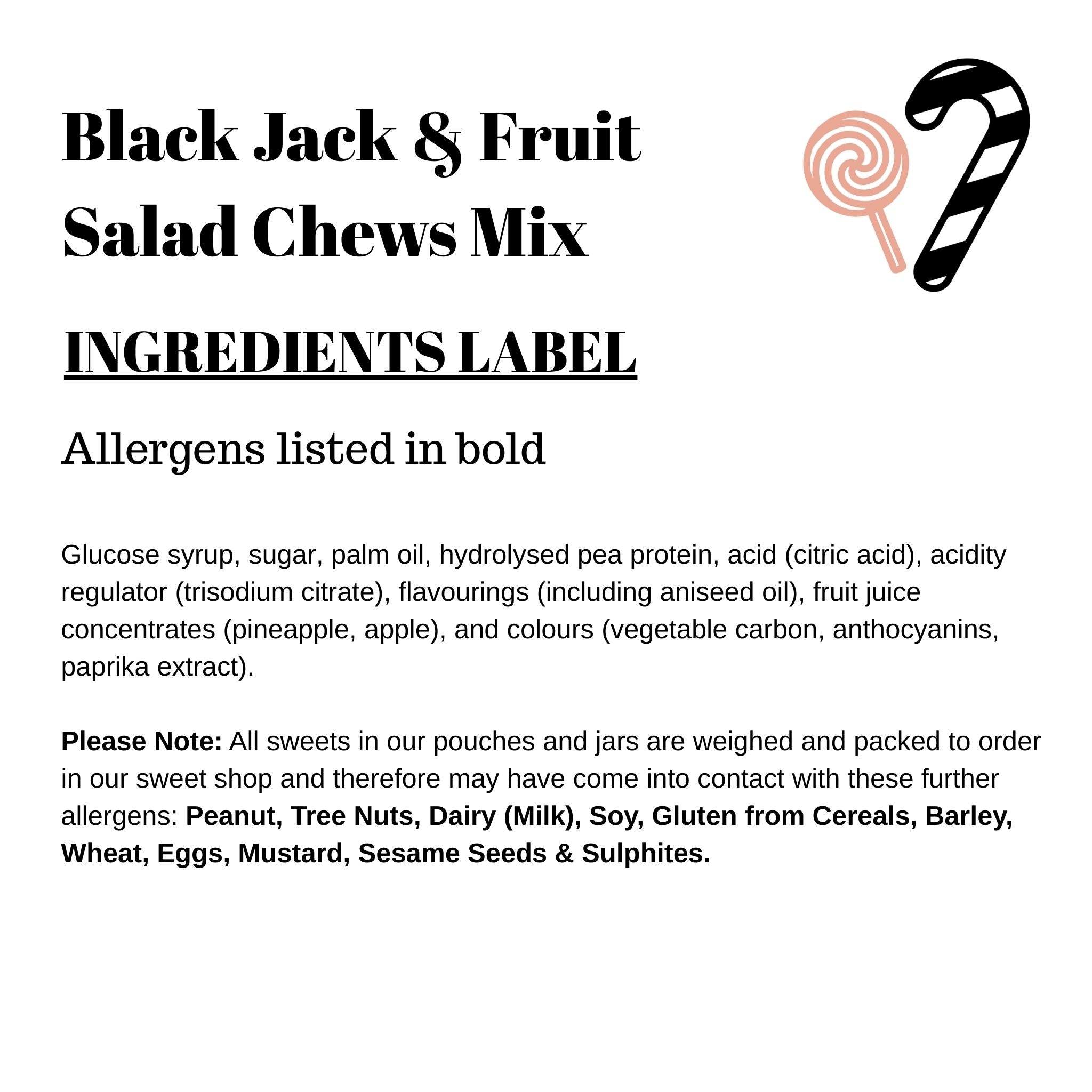 Black Jack & Fruit Salad Chews Mix