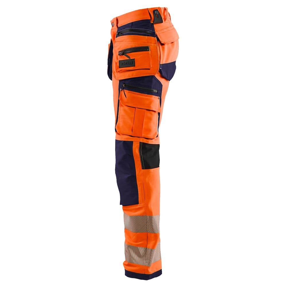 Blaklader 1997 Hi-Vis 4-Way Stretch Holster Pocket Kneepad Work Trousers 36" Waist Short Leg D96
