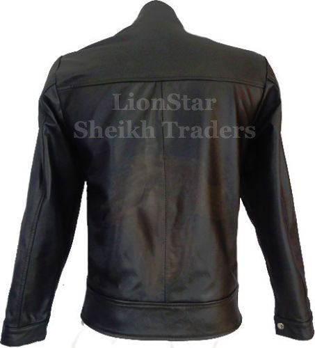 LionStar Boost Men Leather Jacket Black Color