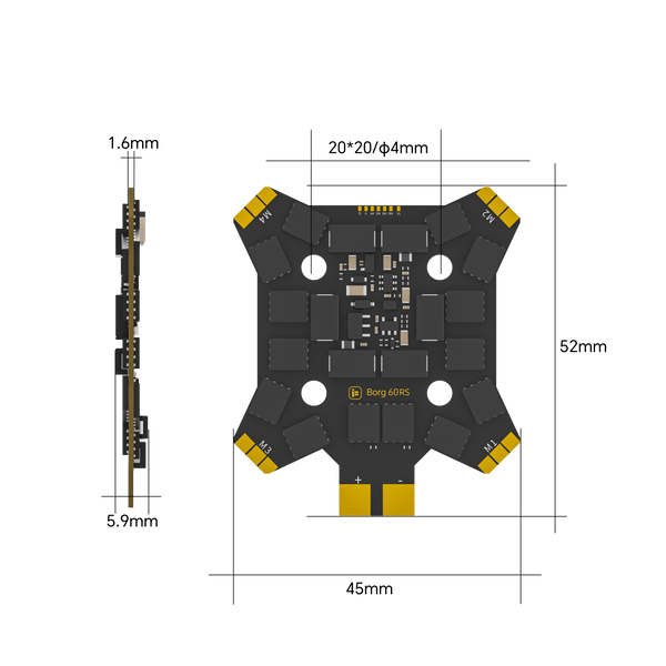 Iflight Borg 5S RX Stack (60R ESC) (4S-8S)