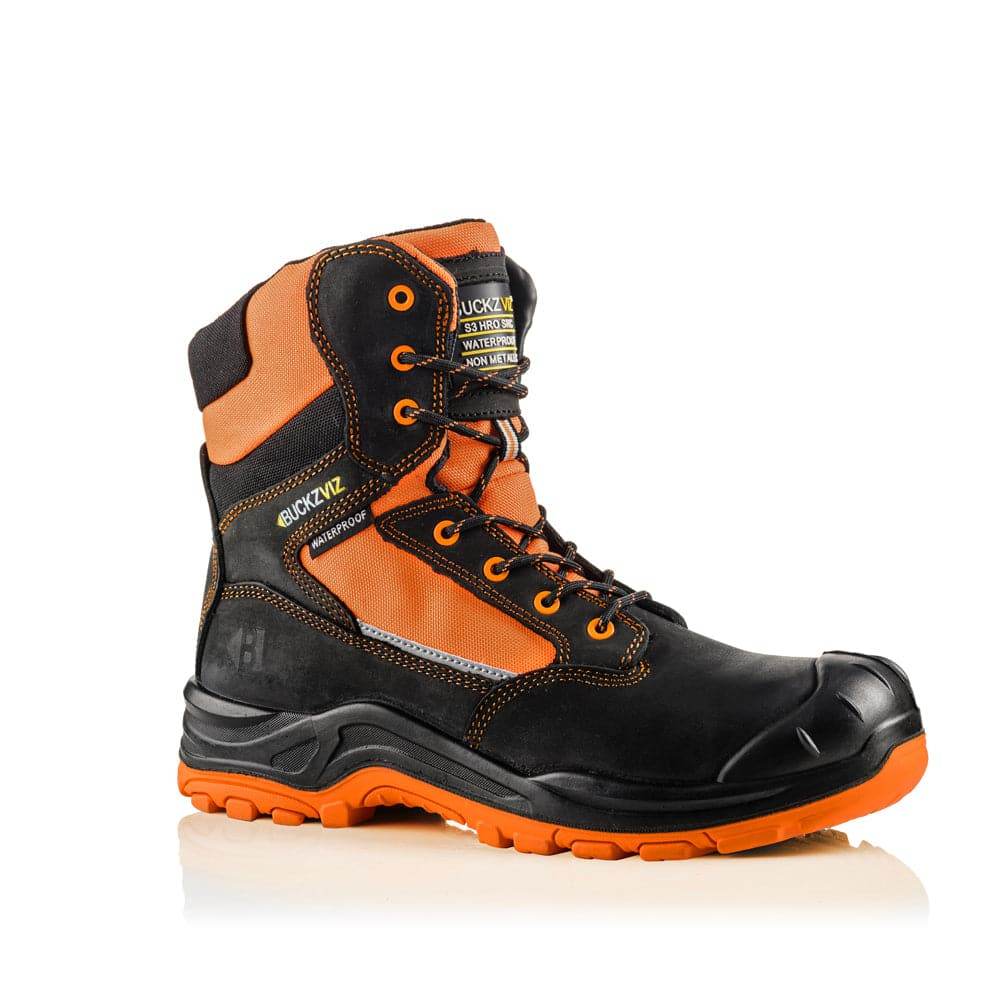 Buckler BVIZ1 S3 360° High Visibility Metal Free Waterproof Safety Lace/Zip Boot