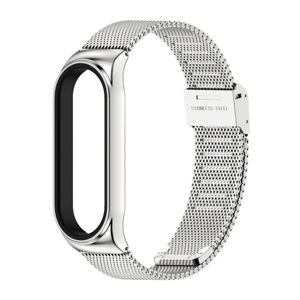 Mijobs Milan CS Screwless Buckle Metal Watch Band Case for Xiaomi Mi Band 3 & 4 & 5 & 6, Host not Included