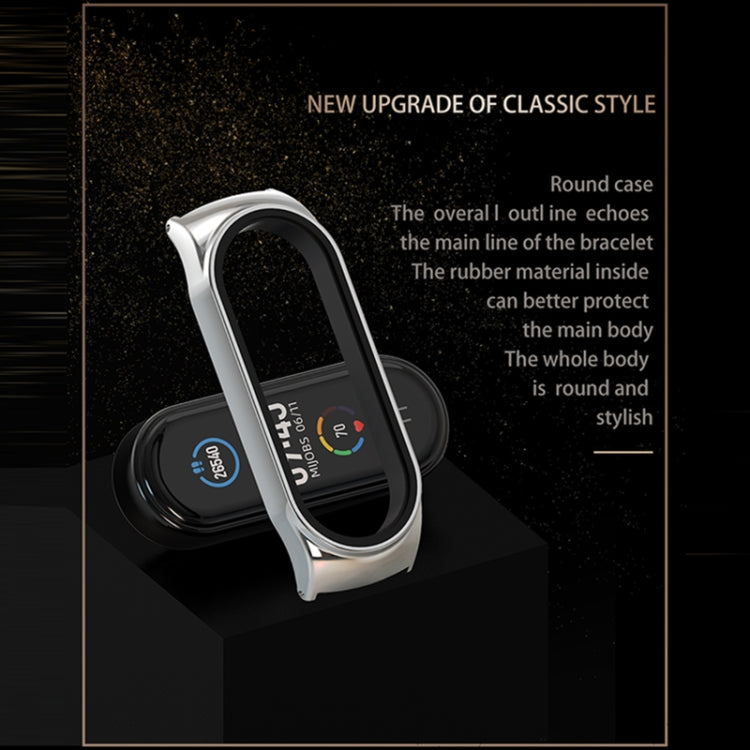 Mijobs Milan CS Screwless Buckle Metal Watch Band Case for Xiaomi Mi Band 3 & 4 & 5 & 6, Host not Included