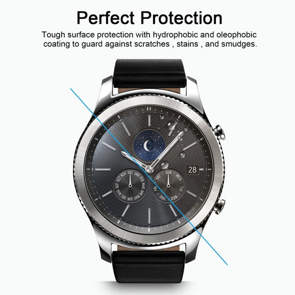 ENKAY Hat-Prince for Samsung Gear S3 Smart Watch 0.2mm 9H Surface Hardness 2.15D Explosion-proof Tempered Glass Screen Film