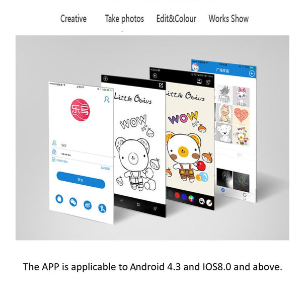 WP9308 8.5 inch LCD Writing Tablet High Brightness Handwriting Drawing Sketching Graffiti Scribble Doodle Board for Home Office Writing Drawing, 8.5 inch/Pink （WP9308）, 8.5 inch, 8.5 inch（WP9308 ）