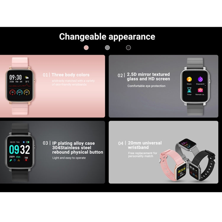 SMA-F1 1.3 inch TFT Full Touch Screen IP68 Waterproof Smart Sports Watch, Support Dynamic Heart Rate & Blood Pressure & Sleep Detection / Bluetooth / Alarm Clock / Photo Control