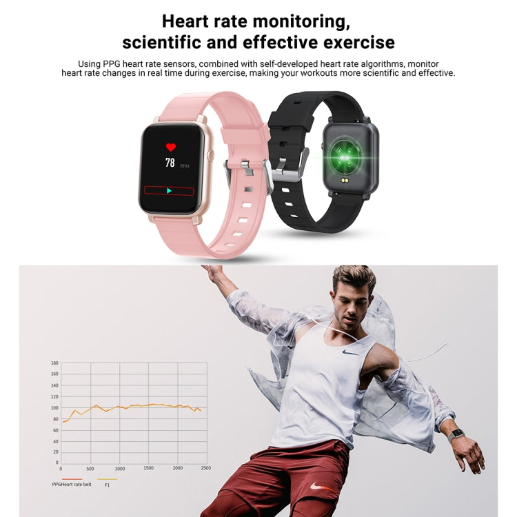 SMA-F1 1.3 inch TFT Full Touch Screen IP68 Waterproof Smart Sports Watch, Support Dynamic Heart Rate & Blood Pressure & Sleep Detection / Bluetooth / Alarm Clock / Photo Control