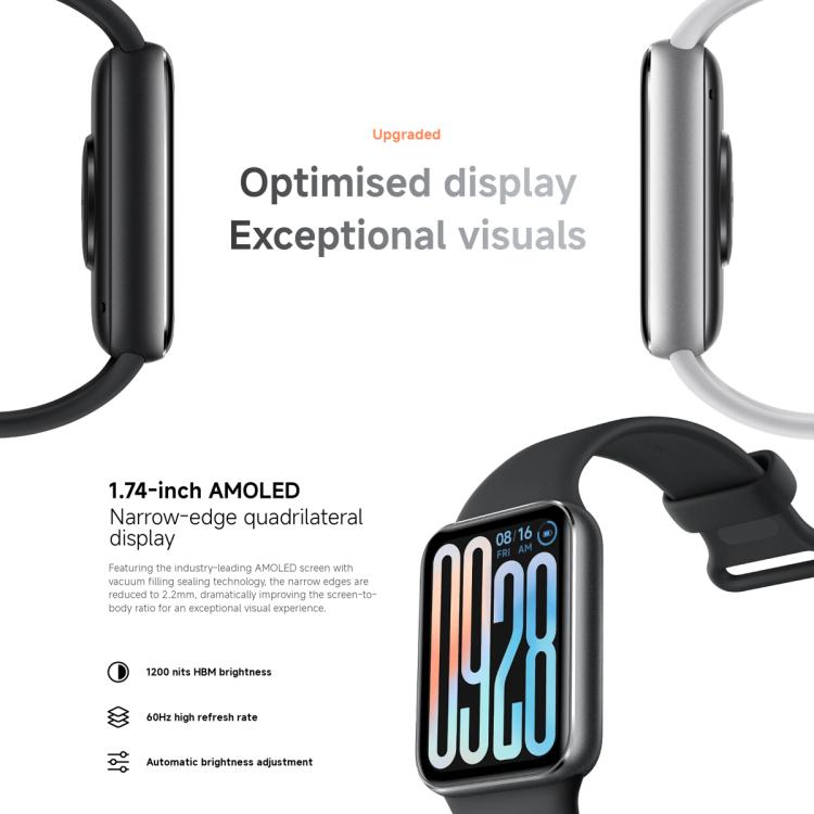 Original Xiaomi Smart Band 9 Pro Global 1.74 inch AMOLED Screen 5ATM Waterproof Smart Watch, Support Blood Oxygen / Heart Rate Monitor