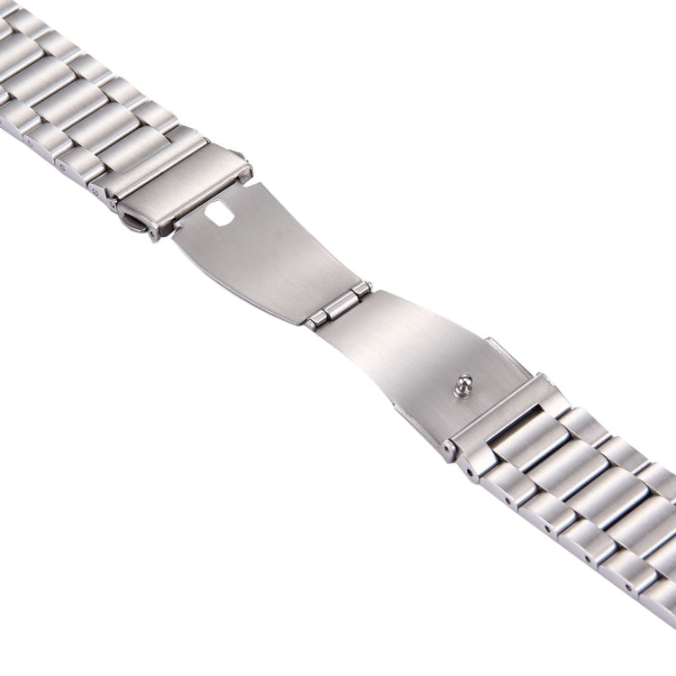 For Samsung Gear S2 Classic Smart Watch Butterfly Buckle 3 Beads Stainless Steel Watchband